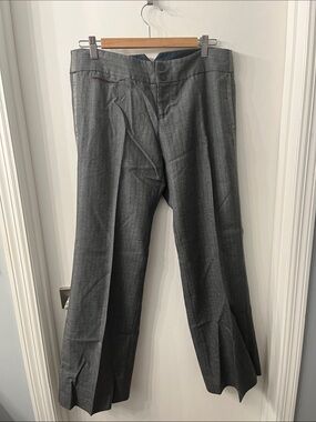 American Eagle Outfitters Gray Pinstripe Dress Trousers
